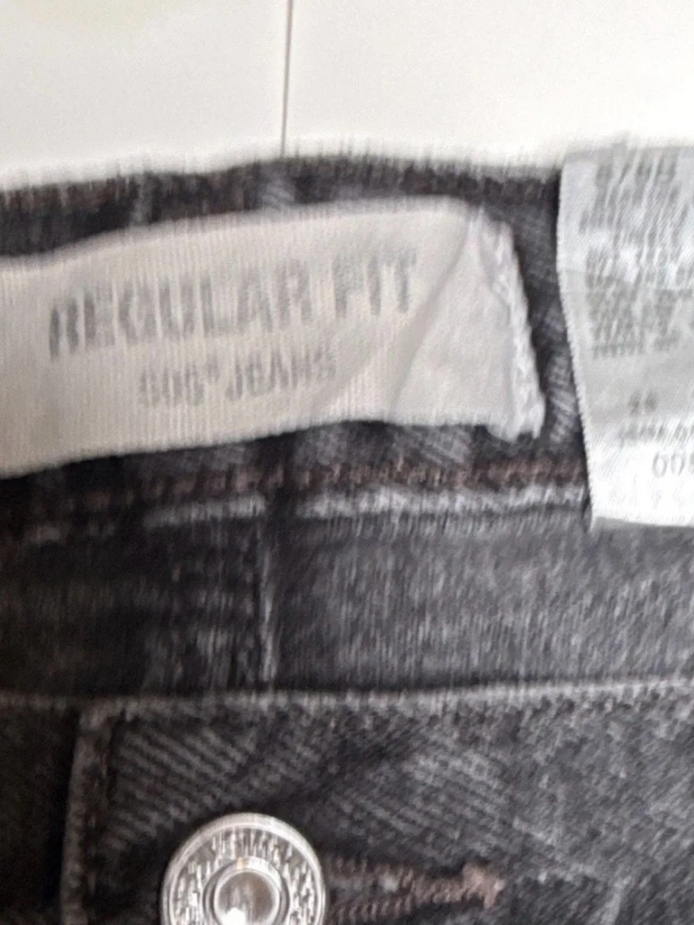 Levi's 505 Men's Washed Charcoal Black Slim Straight Denim Jeans 38x34